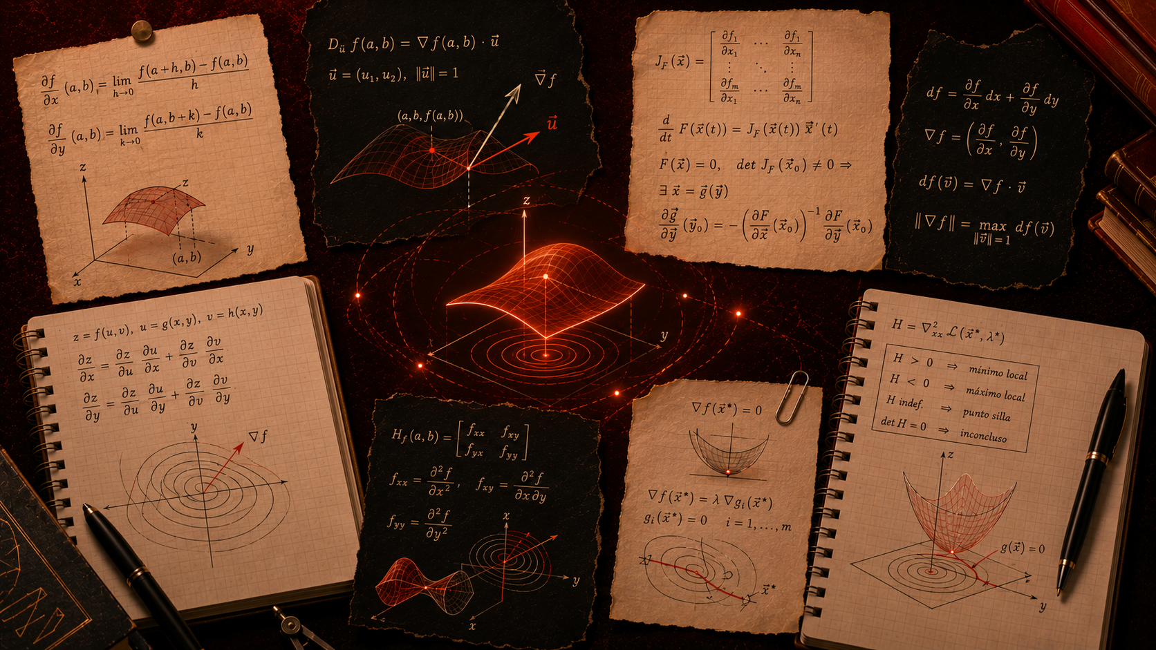 Topología, Funciones de varias variables, límite y continuidad en el espacio